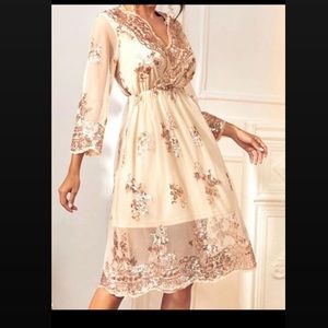Gold Dress,Size M
